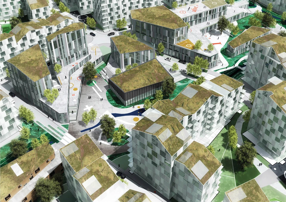 Архитекторы предусмотрели много зелени в новом микрорайоне. Фото: предоставлено "Комсомолке"