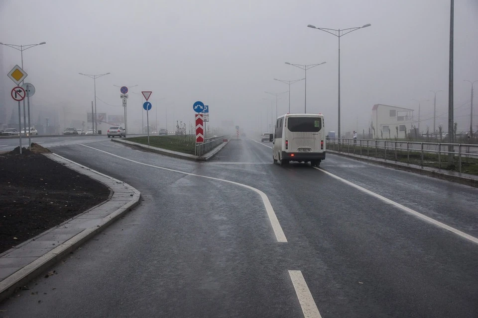 В Самаре на дорогах туман