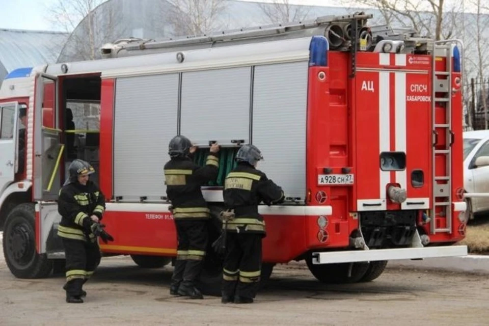 Из пожара спасли двоих жителей в Комсомольске-на-Амуре