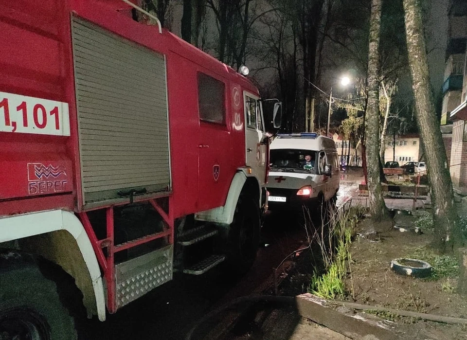 Двухкомнатная квартира выгорела на площади 15 квадратных метров