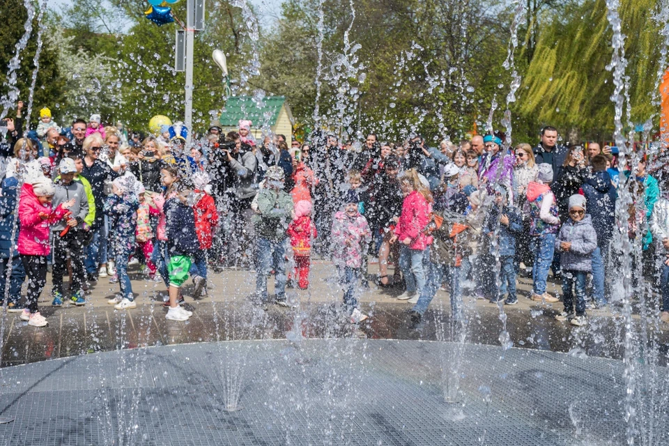 1 мая 2019 в Орле. Праздничное открытие фонтана в Детском парке