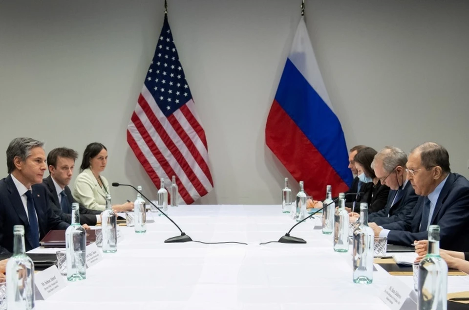 Переговоры министра иностранных дел России Сергея Лаврова и госсекретаря США Энтони Блинкена в Рейкьявике
