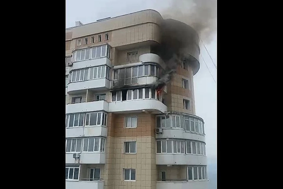 Пожар в многоквартирном жилом доме на Эгершельде.