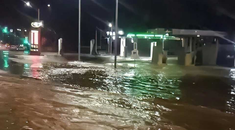 Часть Симферополя из-за аварии останется без воды. Фото: AMS Simferopol / Telegram.