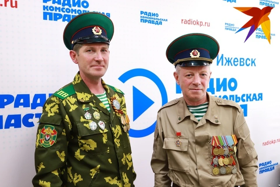 Владимир Бродников, ветеран боевых действий в Афганистане и Александр Рябов, член Совета Ижевского отделения «Патриоты границы»