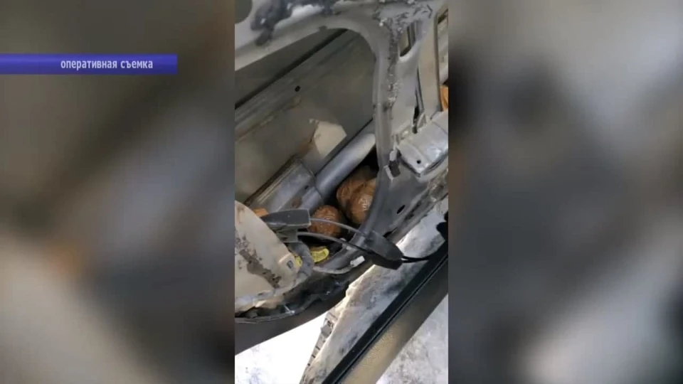 Кадр из оперативной съемки задержания