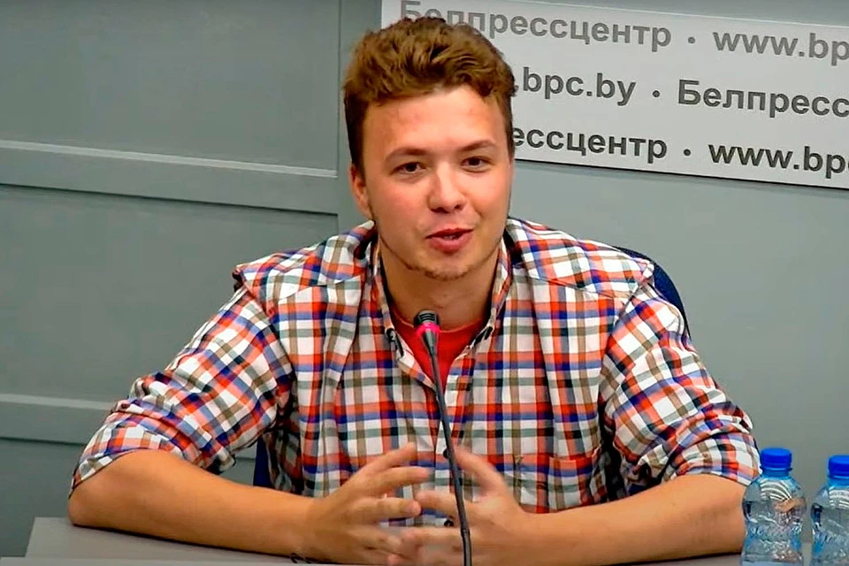 Роман Протасевич принял участие в пресс-конференции МИД Белоруссии по самолету Ryanair