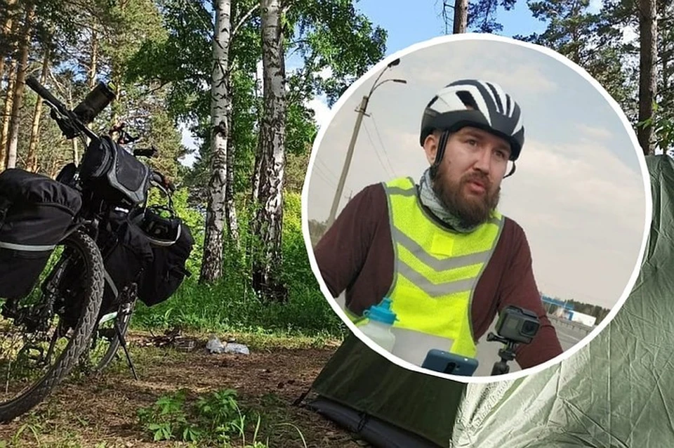 Сибиряк отправился в путешествие по Сибири на велосипеде. Фото: alvibash \ Виктория МИНАЕВА