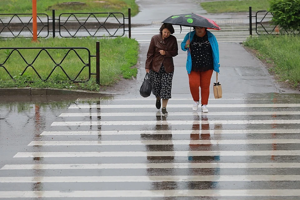 На новой рабочей неделе в Красноярске ожидаются ливни и резкое похолодание до +8 градусов