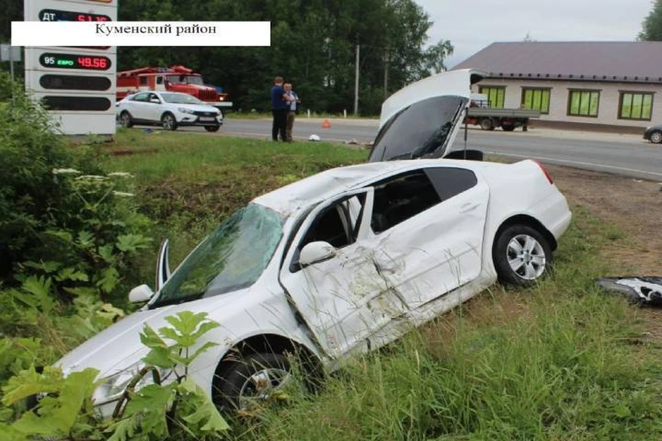 По внешним повреждениям автомобиля можно судить о серьезности аварии. Фото: vk.com/gibdd43