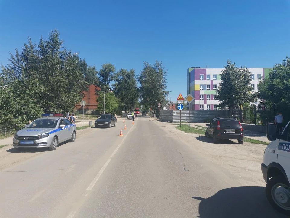 После наезда ребенка отвезли в больницу
