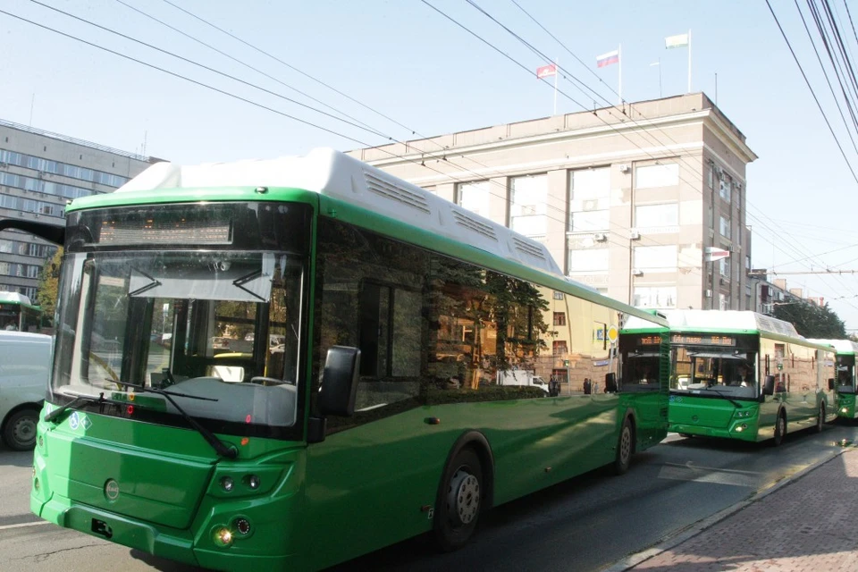 Челябинские власти намерены покупать только зеленые автобусы. Фото: администрация Челябинска