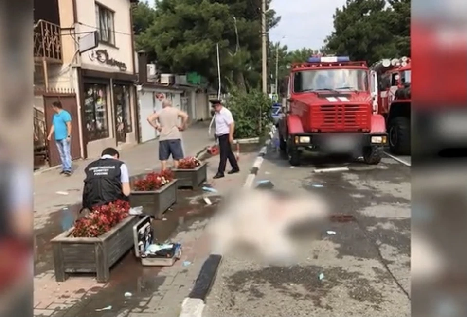 Фото с места взрыва в Геленджике
