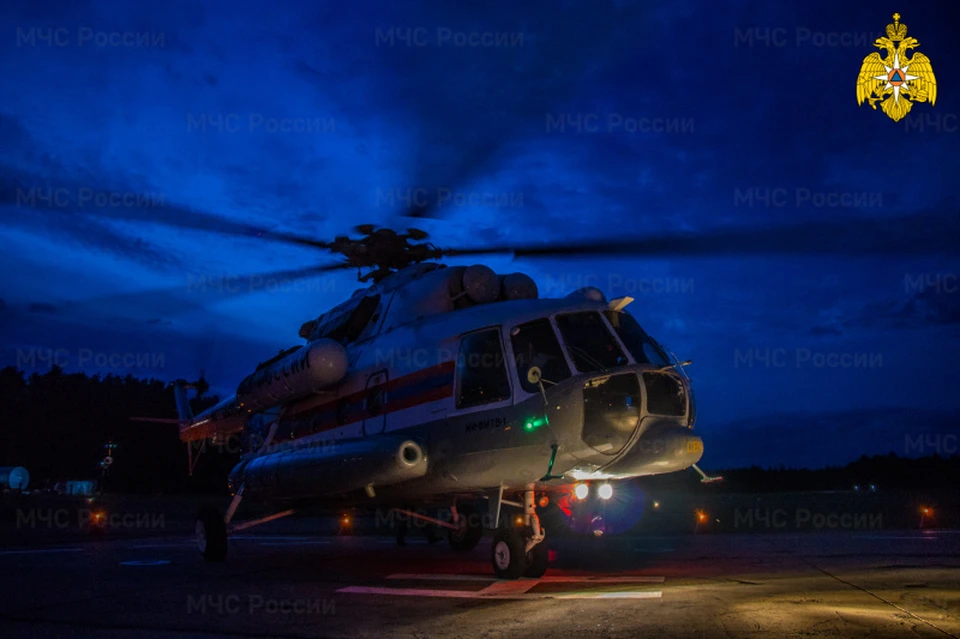 Вертолет санавиации вылетал в Кимры Фото: ГУ МЧС России по Тверской области