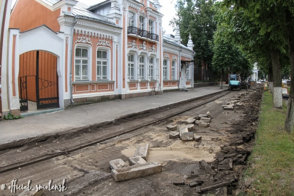 На улице Маяковского в Смоленске появится велодорожка и парковка. Фото: администрация Смоленска.