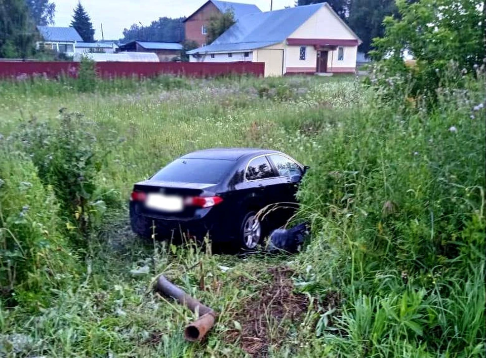 Пьяный водитель не справился с управлением