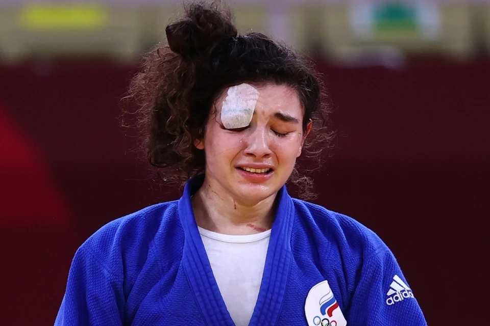 Мадина Таймазова расплакалась, одержав победу над с Барбарой Матич из Хорватии