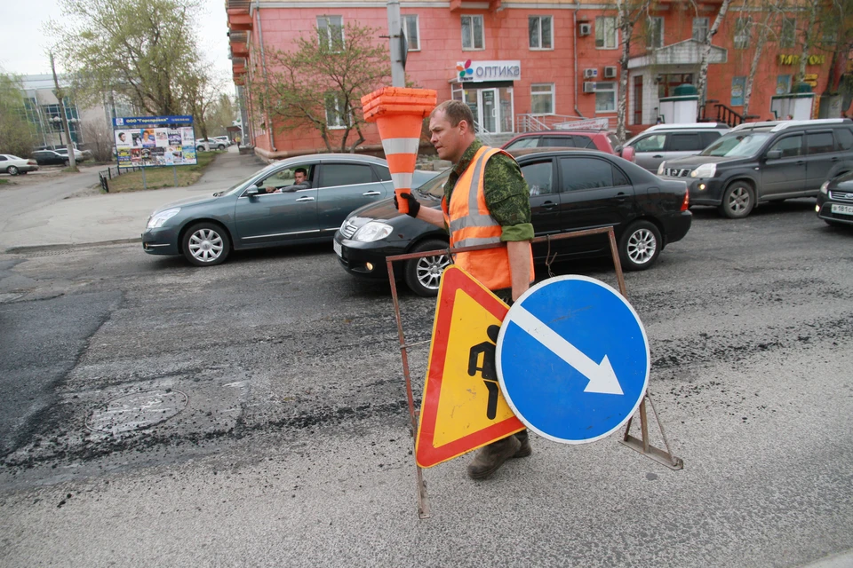 Движение будет перекрыто по всей ширине проезжей части в районе дома №78