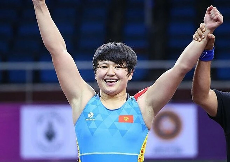 Вторую медаль Кыргызстану принесла Мээрим Жуманазарова (Фото: United World Wrestling).