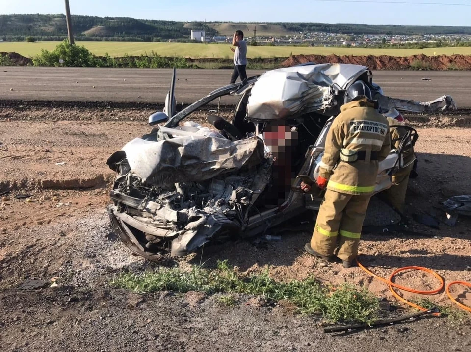 В аварии погибли отец и полуторагодовалая дочь. ФОТО: ГИБДД по Башкирии