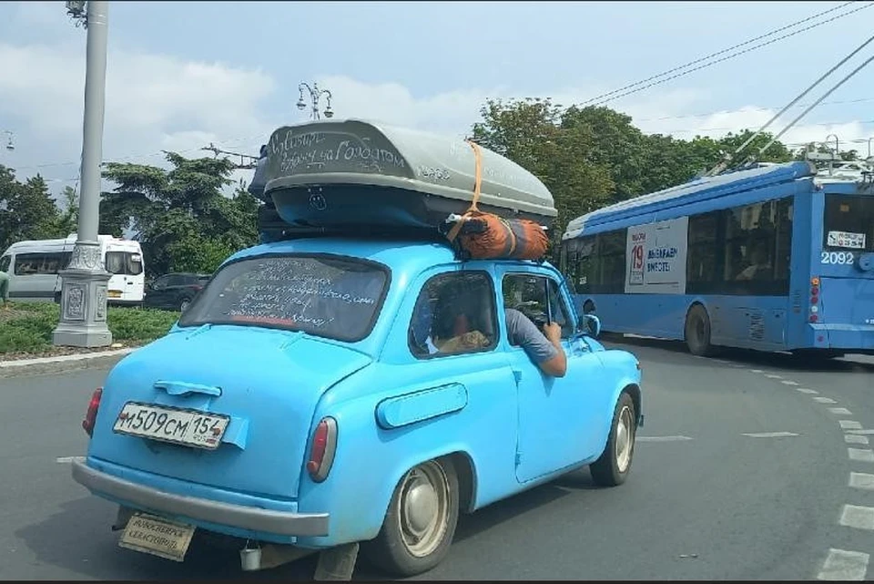 Шесть суток автомобиль ехал из Новосибирска в Севастополь. Фото: hodol.lol