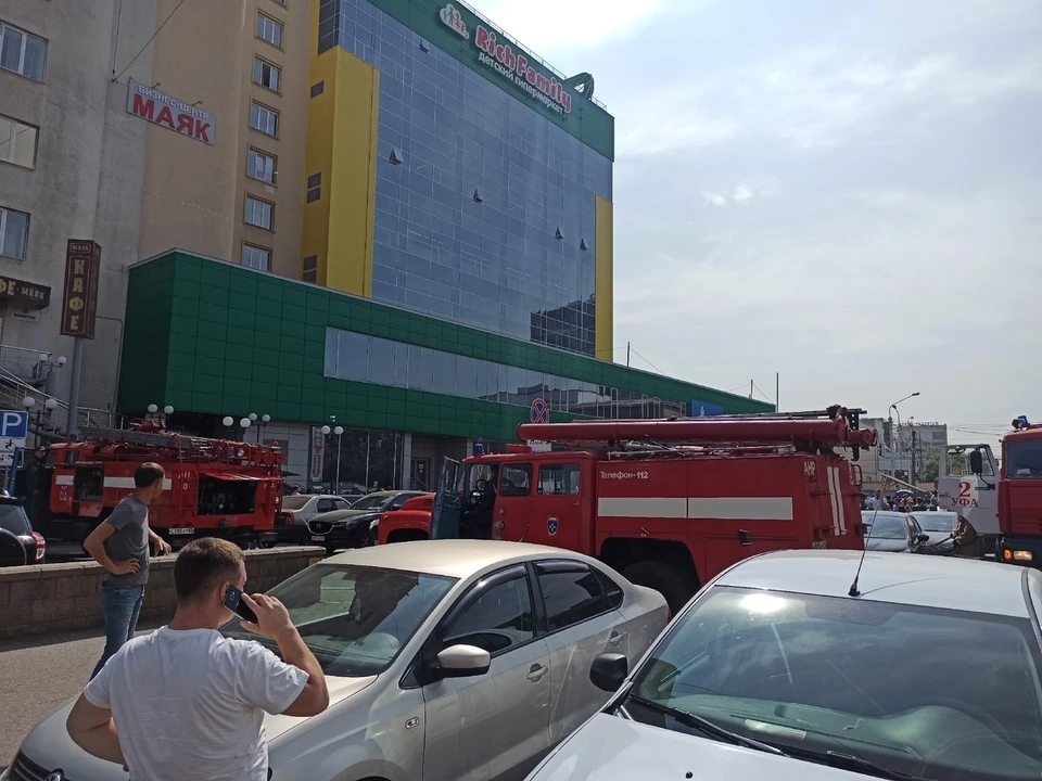 Возгорание произошло в помещении на седьмом этаже
