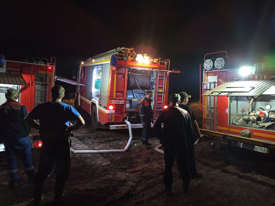 Доброволец из Самары весь день и всю ночь караулил новые очаги огня около Борского. Фото: предоставлено "КП-Самара"