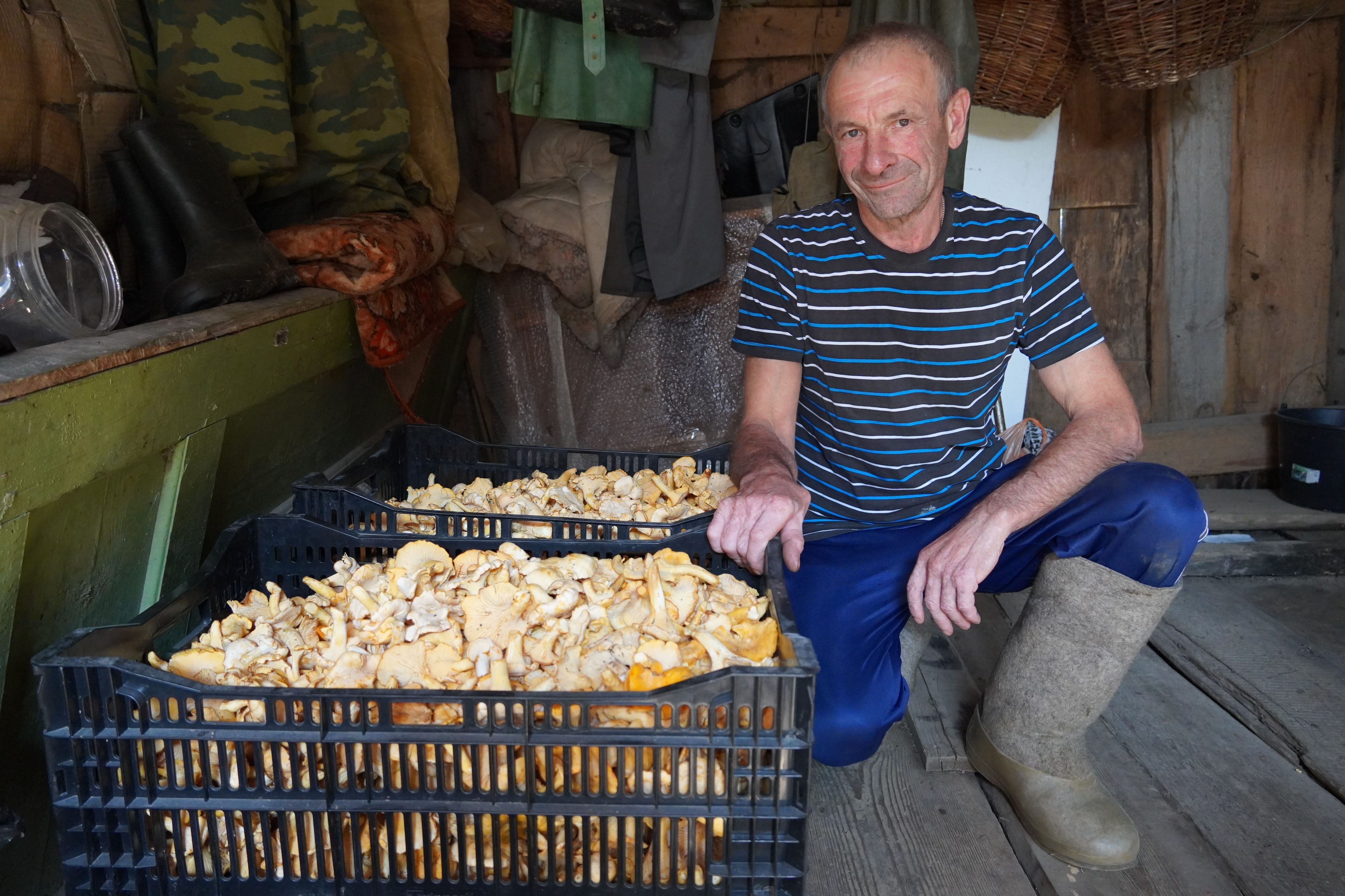 Pokud by se dnes zachovaly staré sovětské tituly, pak by byl 63letý Sergej Tichanin rozhodně lídrem v produkci hub.