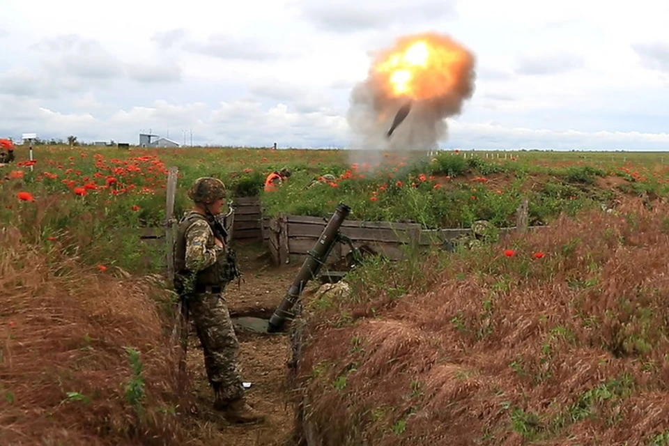По Луганскому украинские военные стреляли из минометов. Фото: Пресс-центр штаба «ООС»
