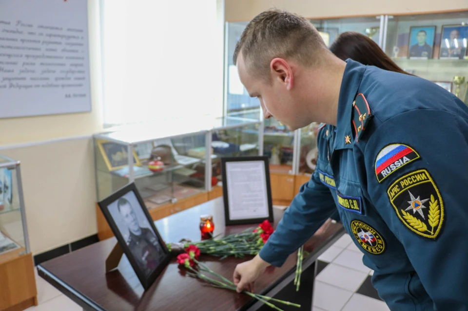 В Тверской области почтили память генерала Евгения Зиничева Фото: ГУ МЧС России по Тверской области