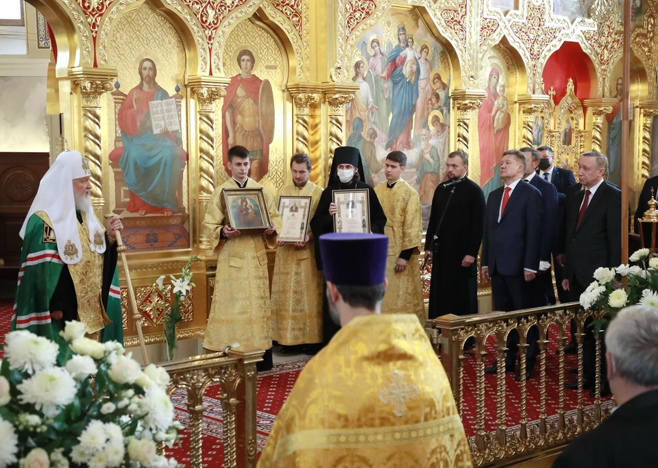 Совершён чин малого освящения Архиерейского подворья храма Святой Троицы / Фото: Смольный