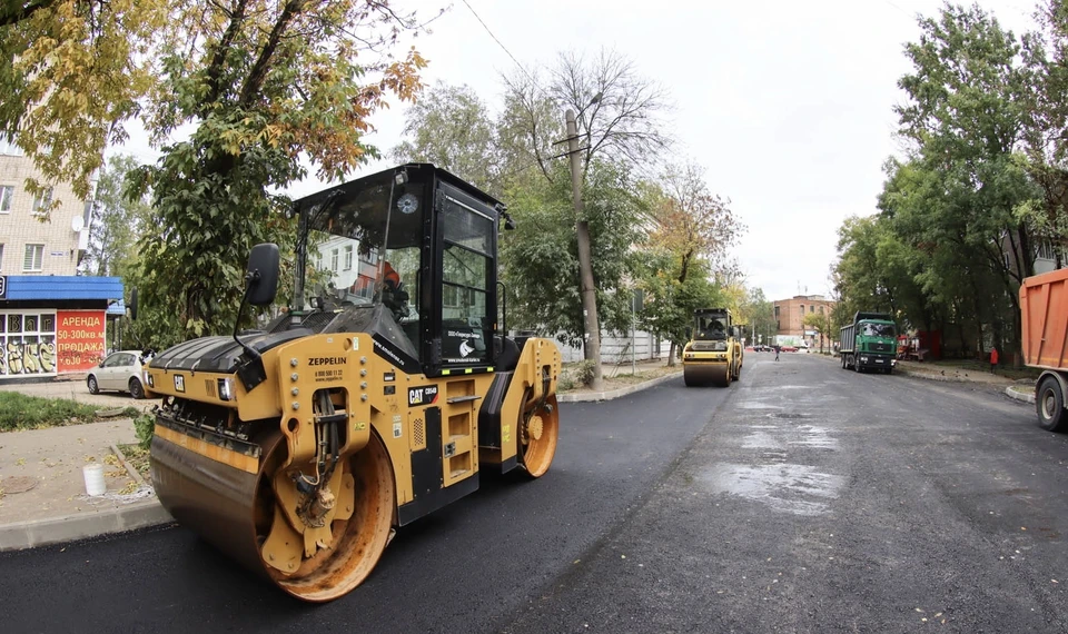 Ремонт дороги на улице Академика Петрова в Смоленске завершается. Фото: пресс-служба администрации города Смоленска.