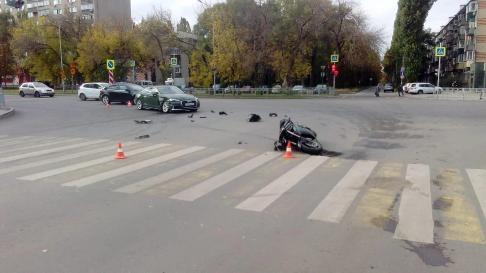 Мотоциклист пострадал в ДТП с иномаркой