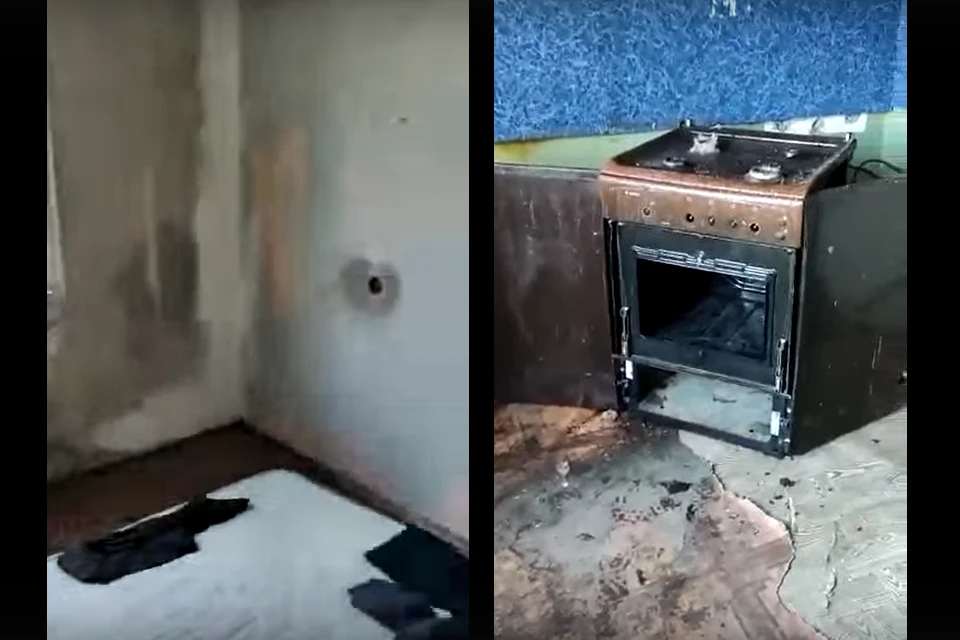 В такой обстановке живёт мужчина. Фото: кадры из видео vk.com/public96096636