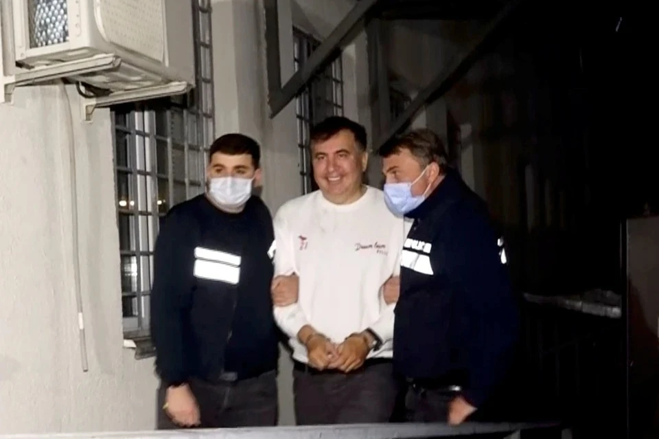 Видео задержания Михаила Саакашвили в Грузии появилось в сети
