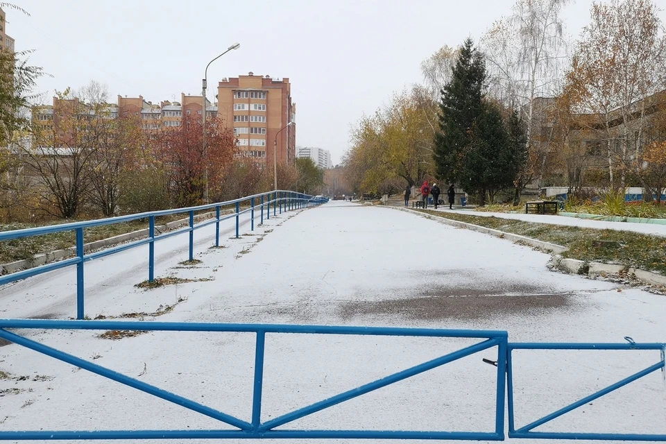 Красноярск накрыло снегом