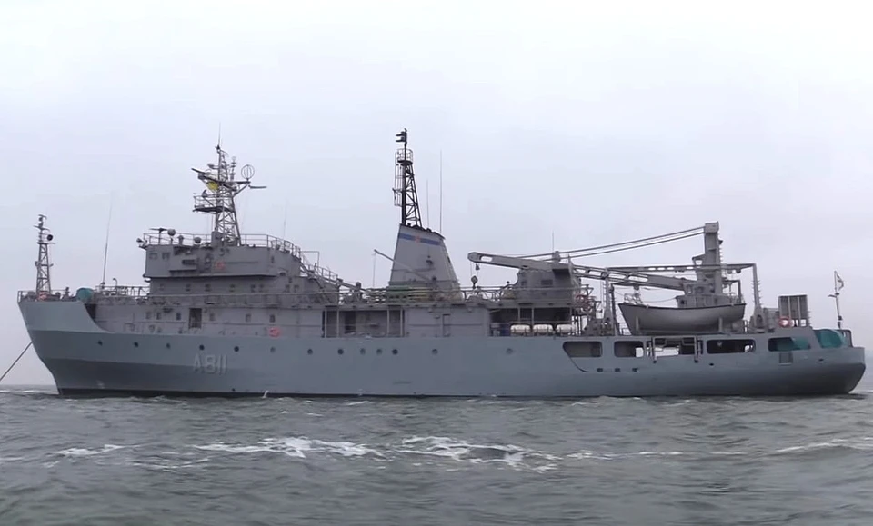 Судно размагничивания "Балта" военно-морских сил Украины.