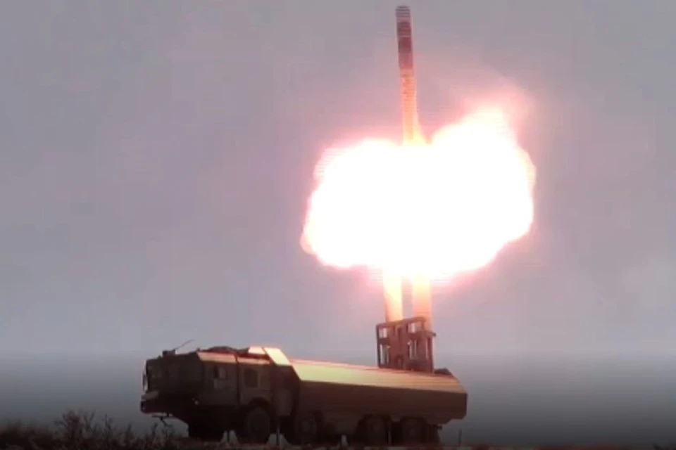Пуск крылатой ракеты "Оникс" с берегового комплекса "Бастион" на Чукотке / Кадр из видео