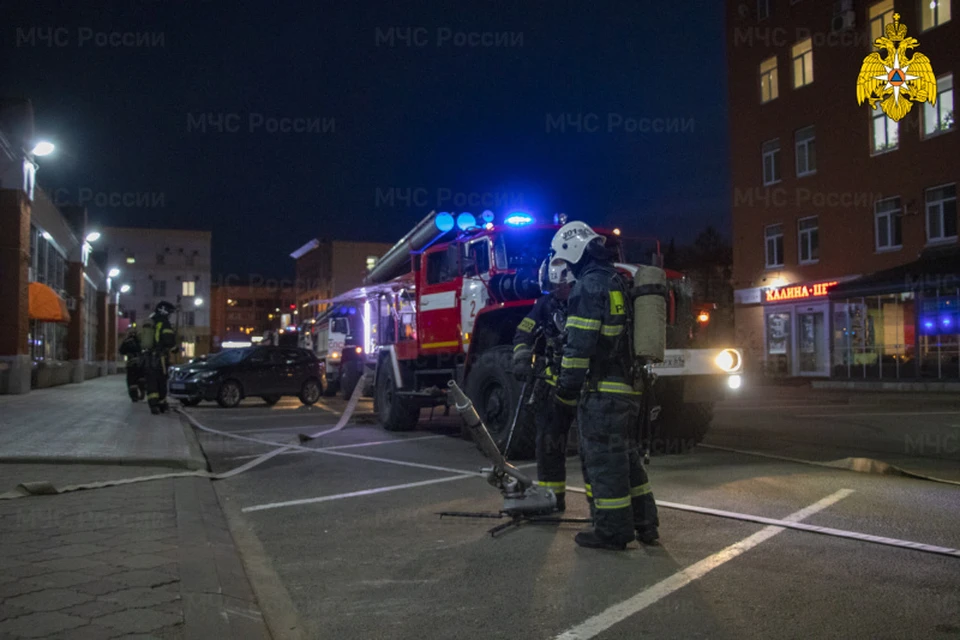 В ТРЦ "Рубин" прошли пожырные учения Фото: ГУ МЧС России по Тверской области
