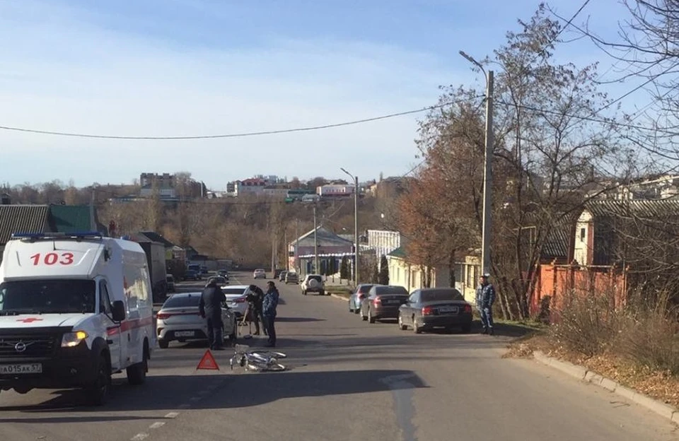 В Ливнах 58-летний велосипедист попал под машину. Фото: Госавтоинспекция Орловской области