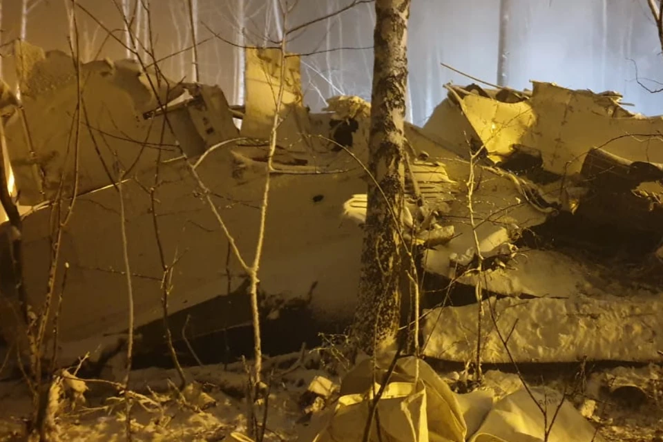 Фото и видео с места падения самолета Ан-12 под Иркутском появились у спасателей. Фото: прокуратура Иркутской области