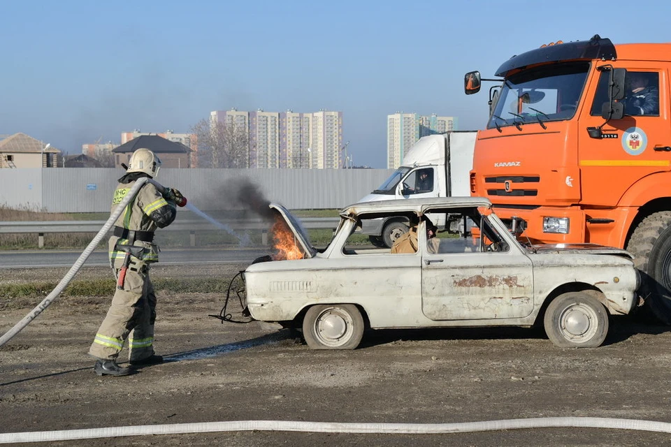 Учения по ликвидации ЧС на федеральных трассах Фото: пресс-служба городской администрации