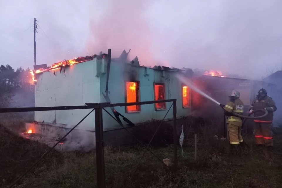 В Липецкой области сгорел дом