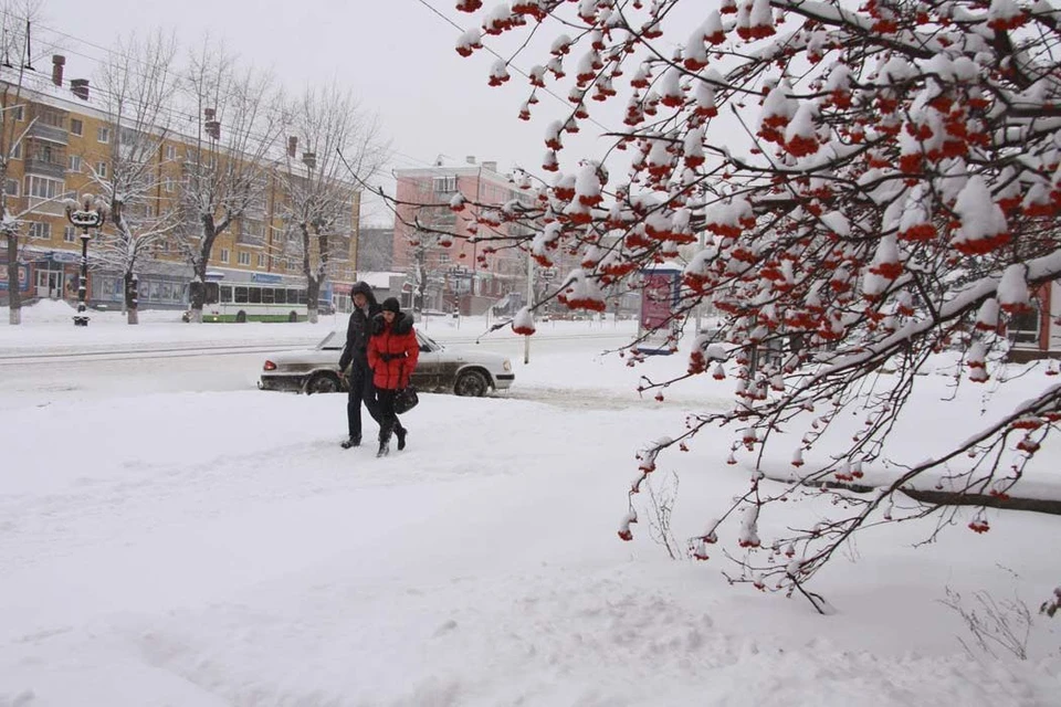 В Барнауле временами возможен снег