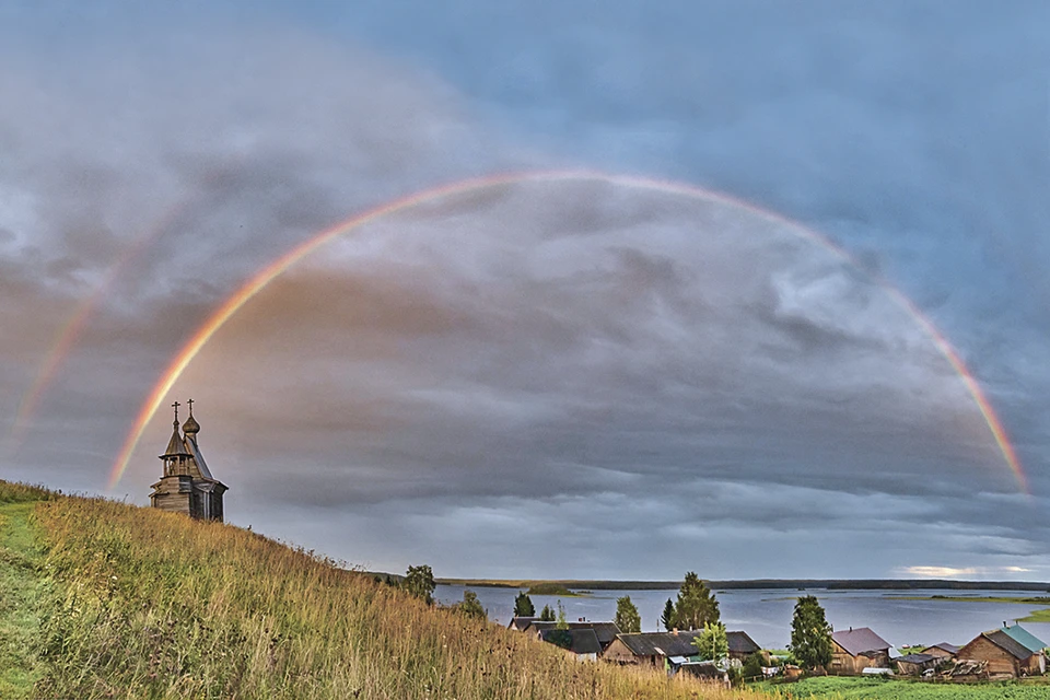 Северная радуга над Кенозерьем. Фото Константина Кокошкина. 3-е место