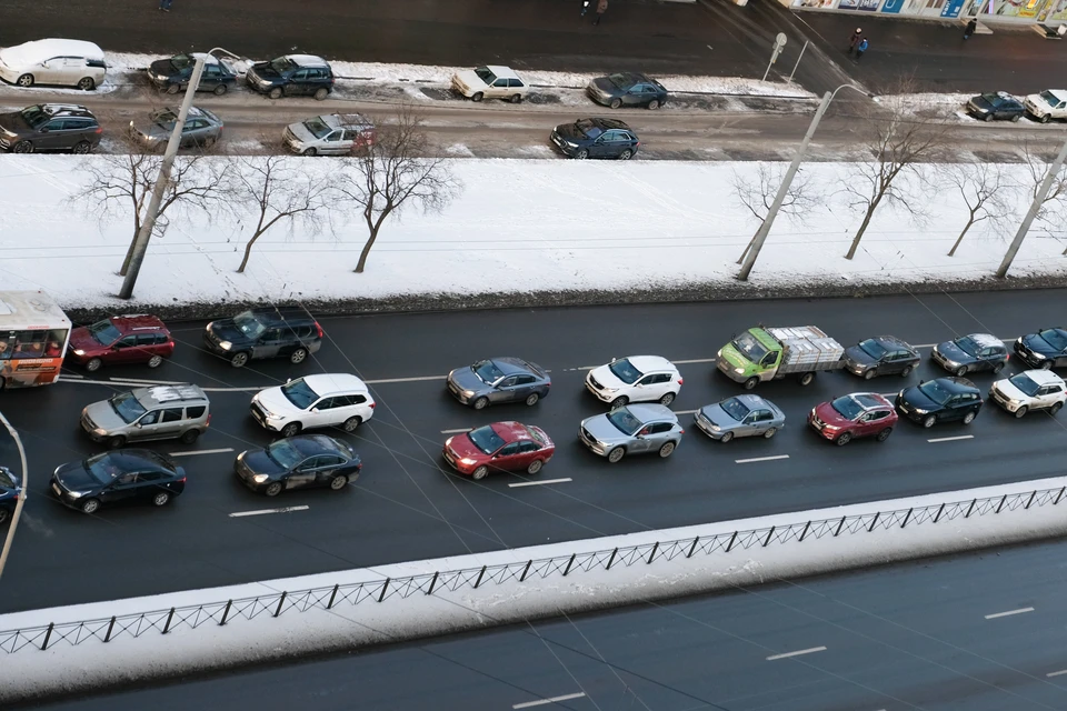 В Петербурге 8-балльные пробки.