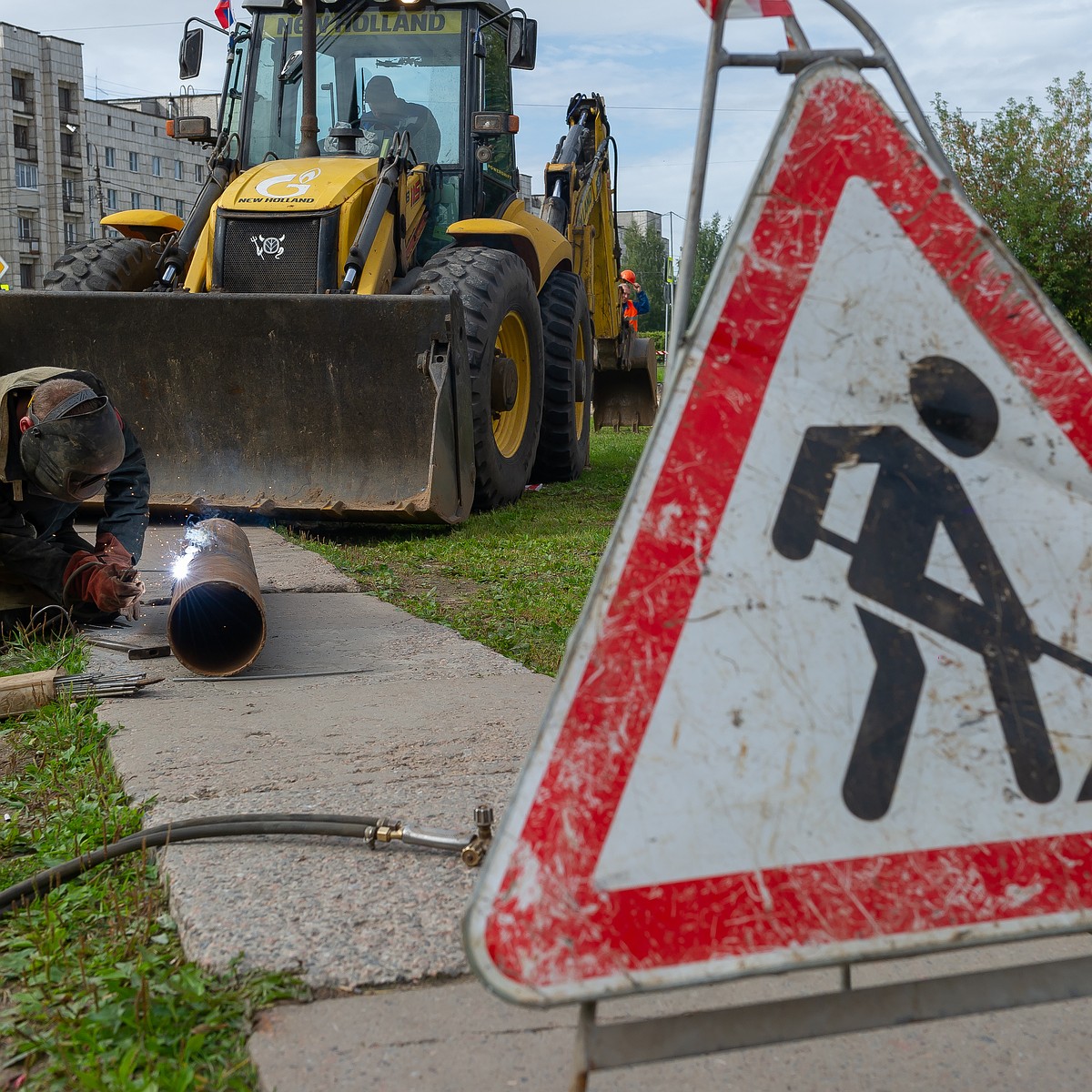 Перекладку теплосетей в Колпино завершили раньше срока - KP.RU