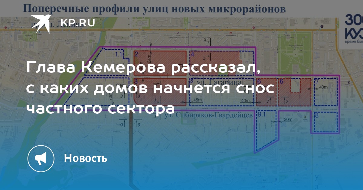 План сноса домов в кемерово