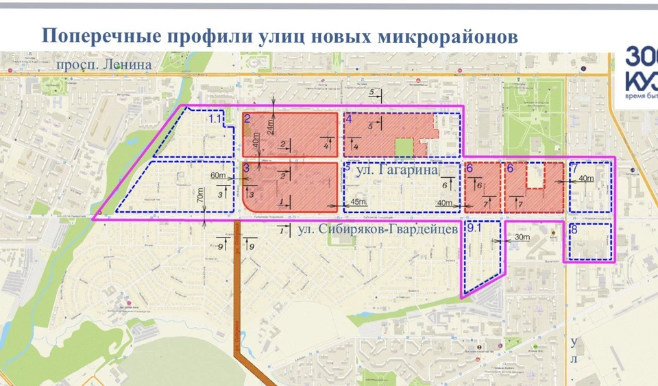 План застройки кемерово сибиряков гвардейцев гагарина