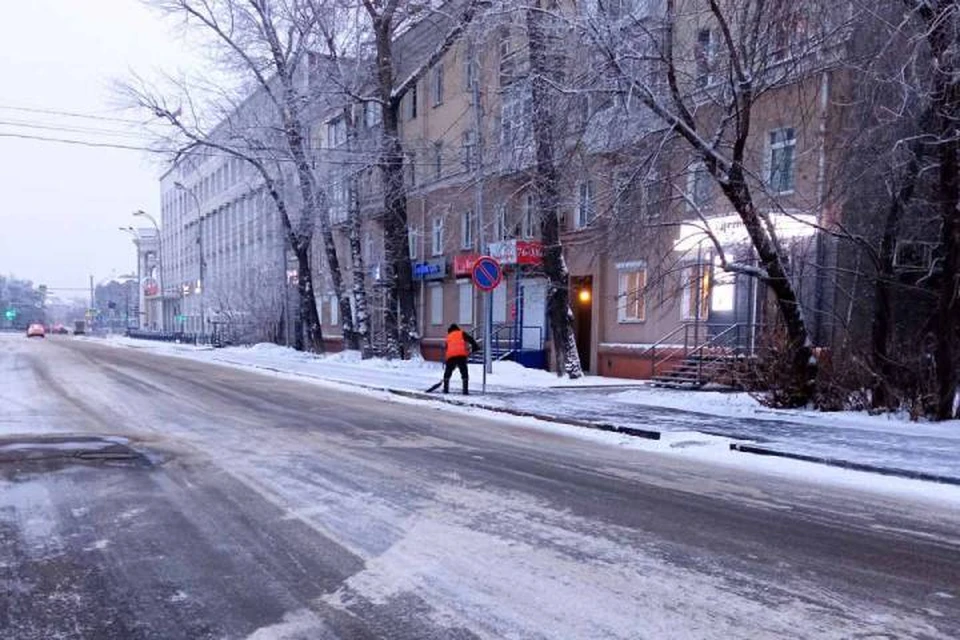 Снег сегодня в иркутске фото